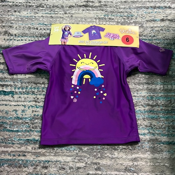 uvskinz Other - UV Skinz Girl's Swimwear Set | Purple | 3 Piece Set